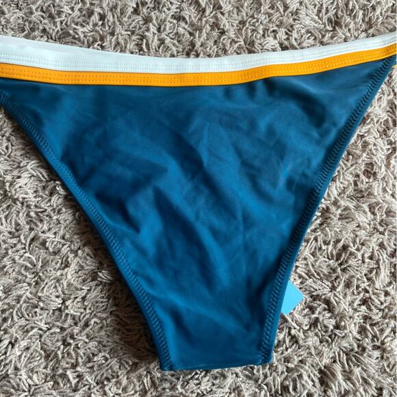 NWT! Cupshe Blue / Orange Swim Bikini Bottom Size Large - Picture 8 of 12